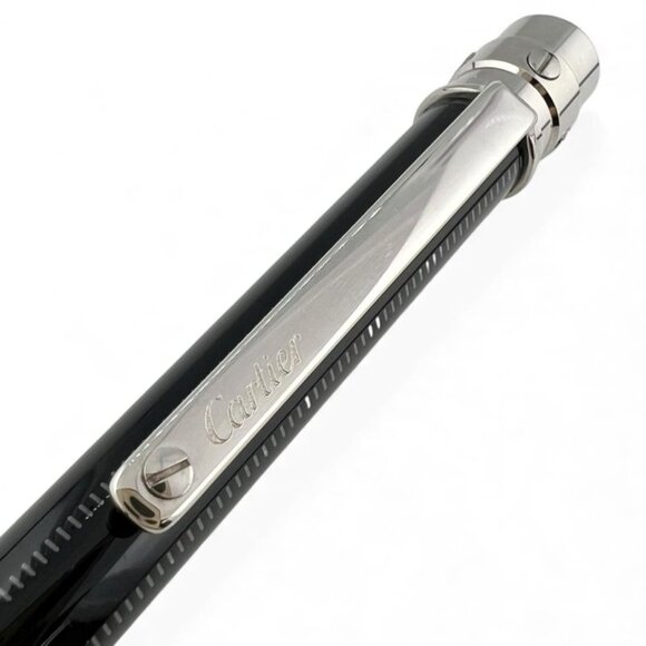 Cartier Santos de Cartier Twist Ballpoint Pen Black Silver Made